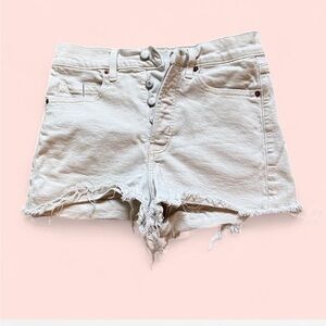 Old Navy Cream Distressed Shorts